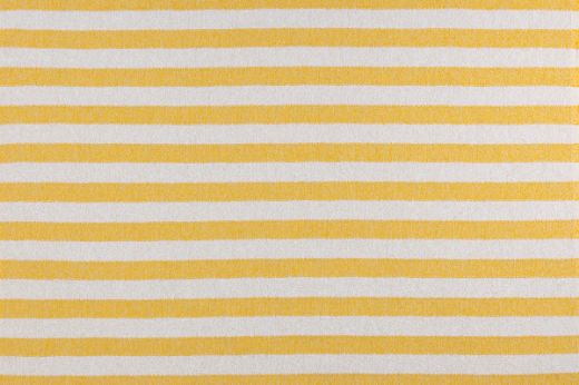 Calvari Limone yellow performance outdoor woven striped fabric by Christopher Farr Cloth