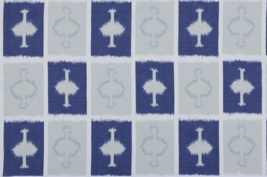 Ozone Performance Printed Fabric Azzurro