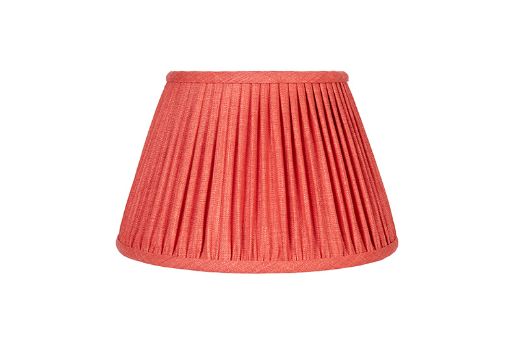 Coral 14" Pleated Lampshade in Soprano Linen Fabric by Christopher Farr Cloth