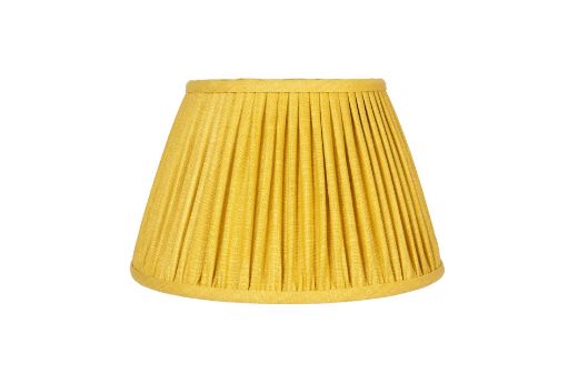 Lemon 14" Pleated Lampshade in Soprano Linen Fabric by Christopher Farr Cloth