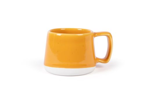Vorster & Braye Ceramic Mug in Lemon Yellow Front View